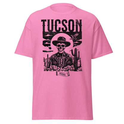 Vintage desert Tucson souvenir shirt in pink cotton tee by VectorDesignsArizona